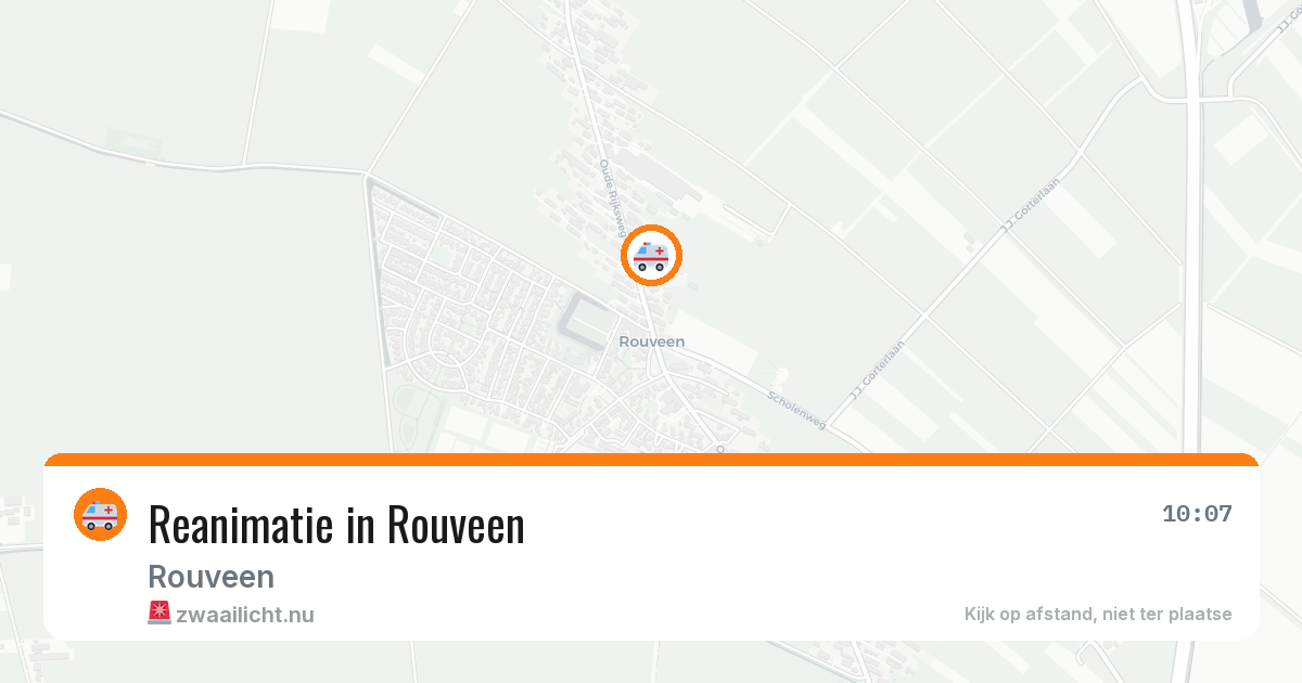 Reanimatie in Rouveen — 17 mei 2026