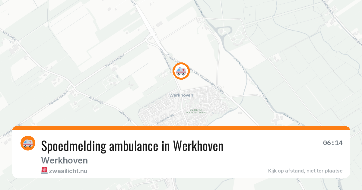 Spoedmelding ambulance in Werkhoven — 2 mei 2026