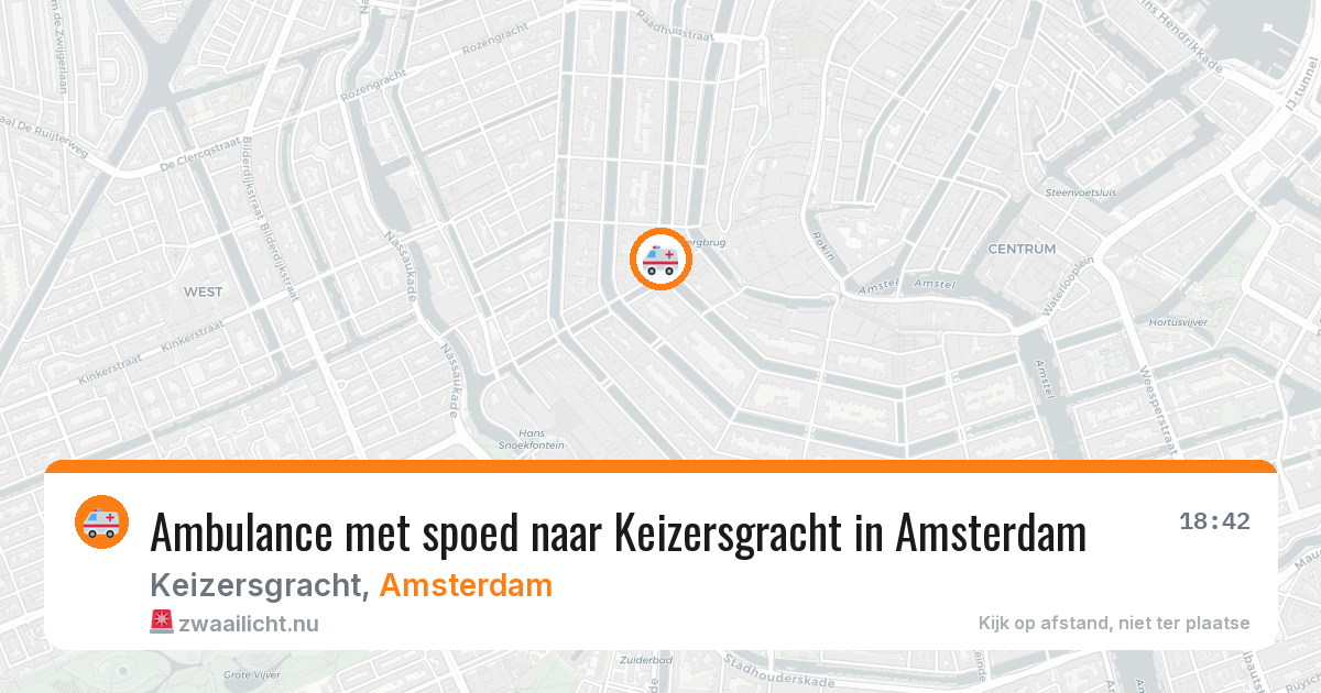 Ambulance met spoed naar Keizersgracht in Amsterdam — 5 jun 2026
