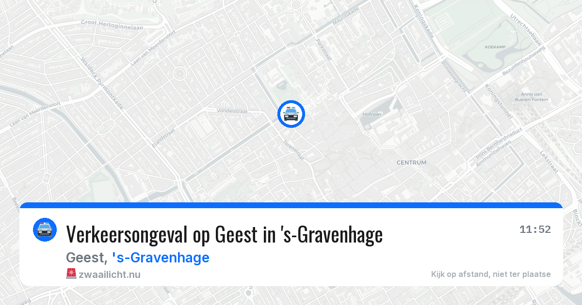 Verkeersongeval op Geest in 's-Gravenhage — 17 jul 2026