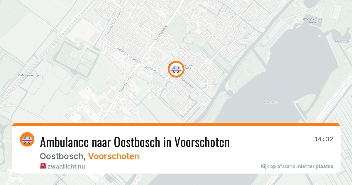 Ambulance naar Oostbosch in Voorschoten — 25 jul 2026