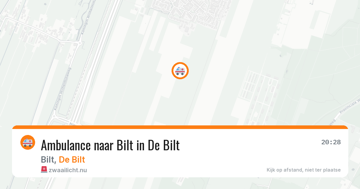 Ambulance naar Bilt in De Bilt — 16 jul 2026