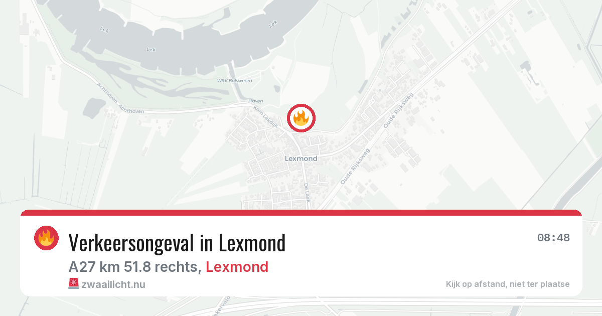 Verkeersongeval in Lexmond — 7 apr 2026