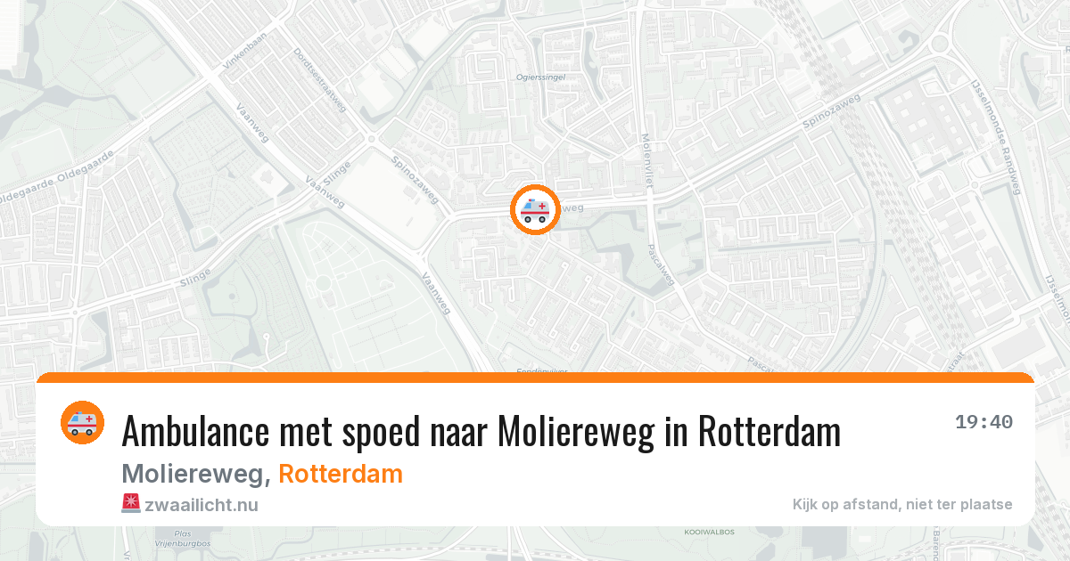 Ambulance met spoed naar Moliereweg in Rotterdam — 2 apr 2026