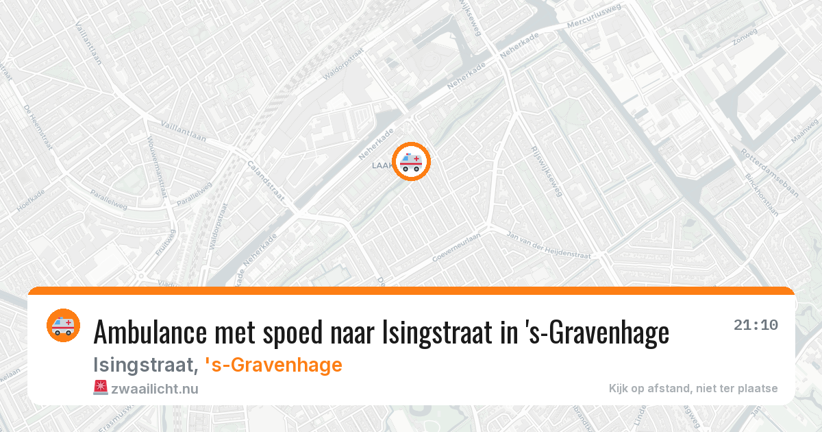Ambulance met spoed naar Isingstraat in 's-Gravenhage — 2 mrt 2026