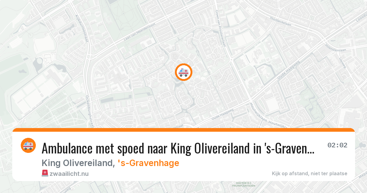Ambulance met spoed naar King Olivereiland in 's-Gravenhage — 22 mrt 2026