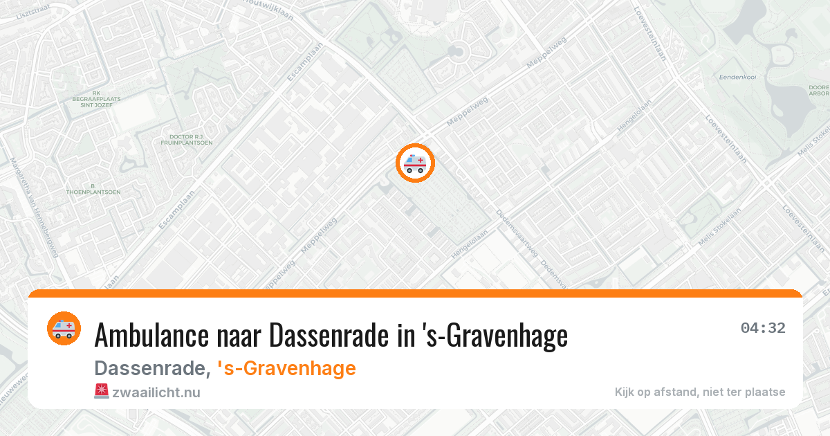 Ambulance naar Dassenrade in 's-Gravenhage — 14 jul 2026
