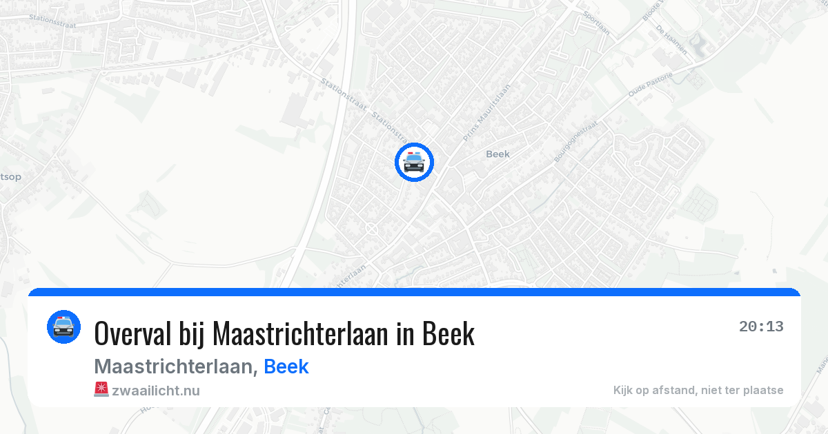 Overval bij Maastrichterlaan in Beek — 22 jul 2026
