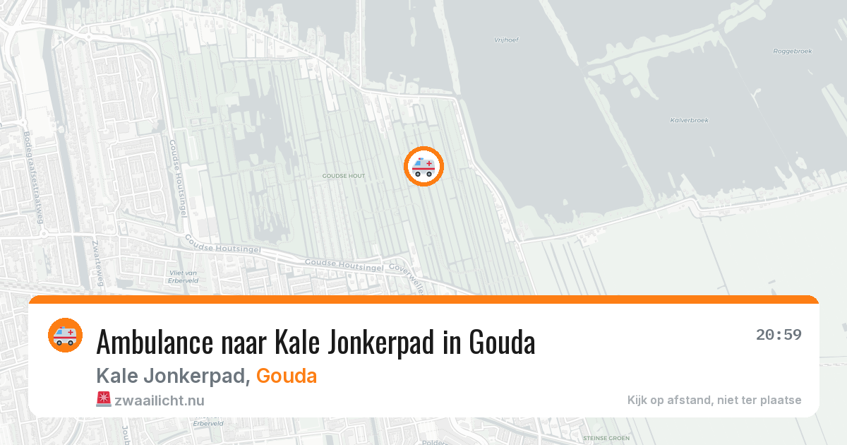 Ambulance naar Kale Jonkerpad in Gouda — 16 jul 2026