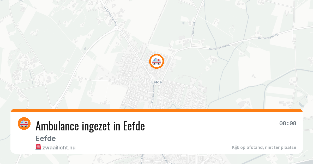 Ambulance ingezet in Eefde — 14 jul 2026