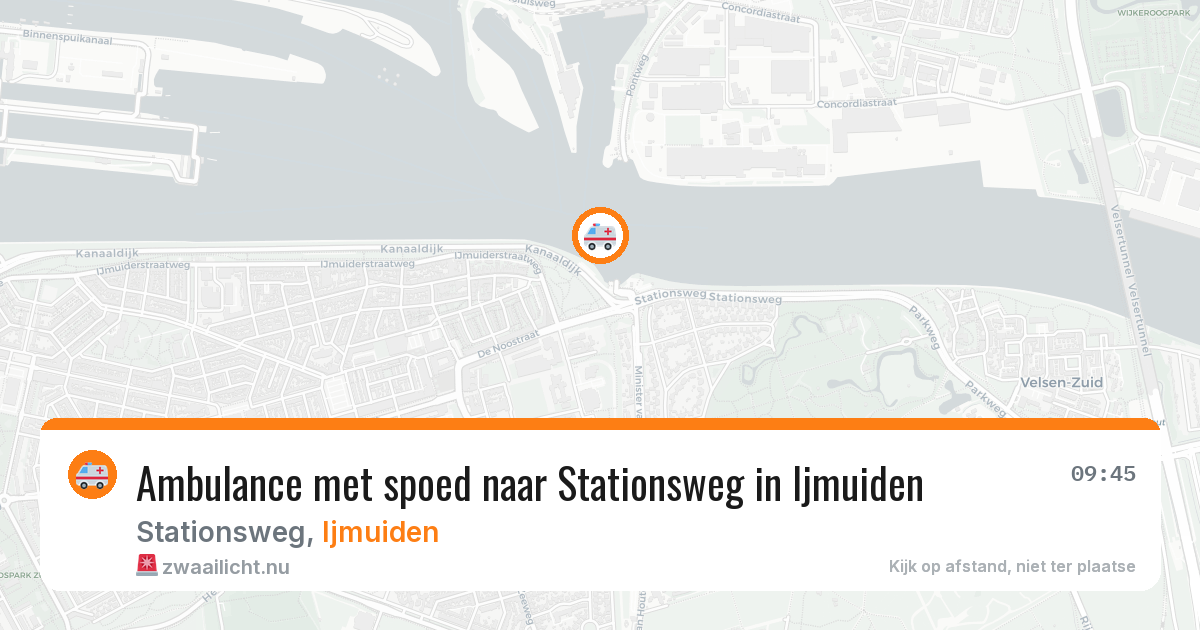 Ambulance met spoed naar Stationsweg in Ijmuiden — 10 feb 2026