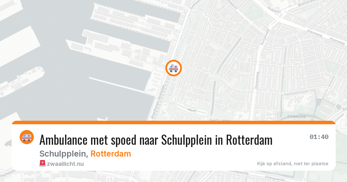 Ambulance met spoed naar Schulpplein in Rotterdam — 26 jul 2026