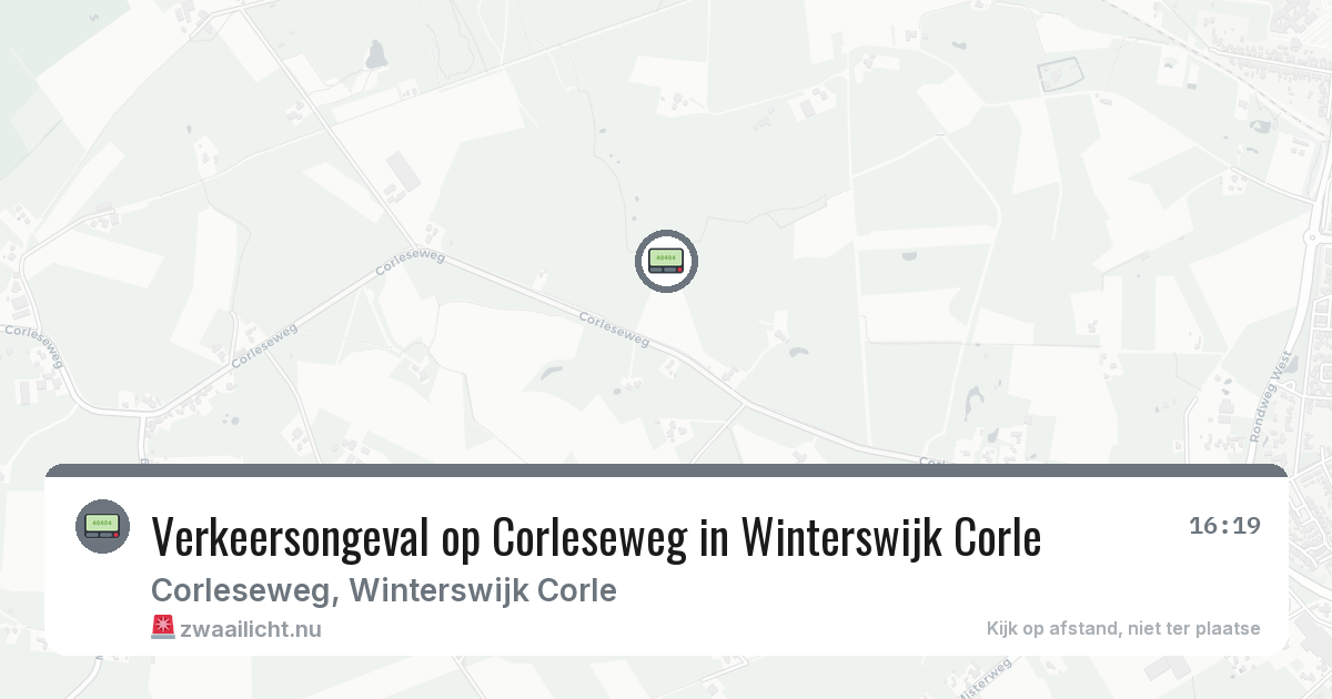 Verkeersongeval op Corleseweg in Winterswijk Corle — 30 jun 2026