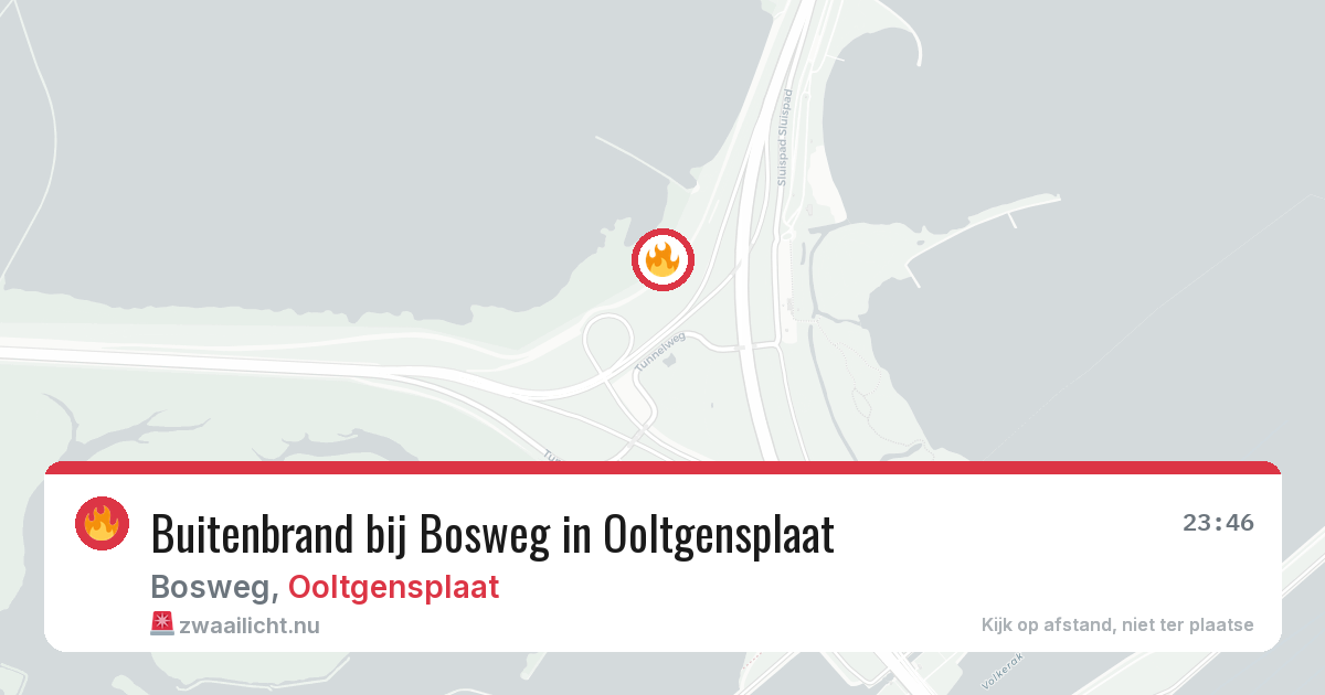 Buitenbrand bij Bosweg in Ooltgensplaat — 1 jun 2026