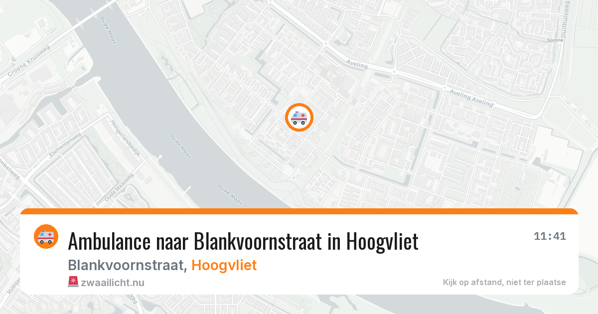 Ambulance naar Blankvoornstraat in Hoogvliet — 14 jul 2026
