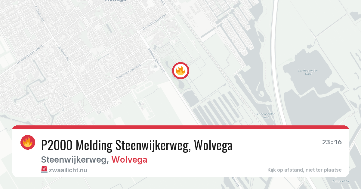 P2000 Melding Steenwijkerweg, Wolvega — 26 jun 2026