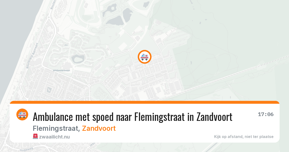 Ambulance met spoed naar Flemingstraat in Zandvoort — 23 mrt 2026