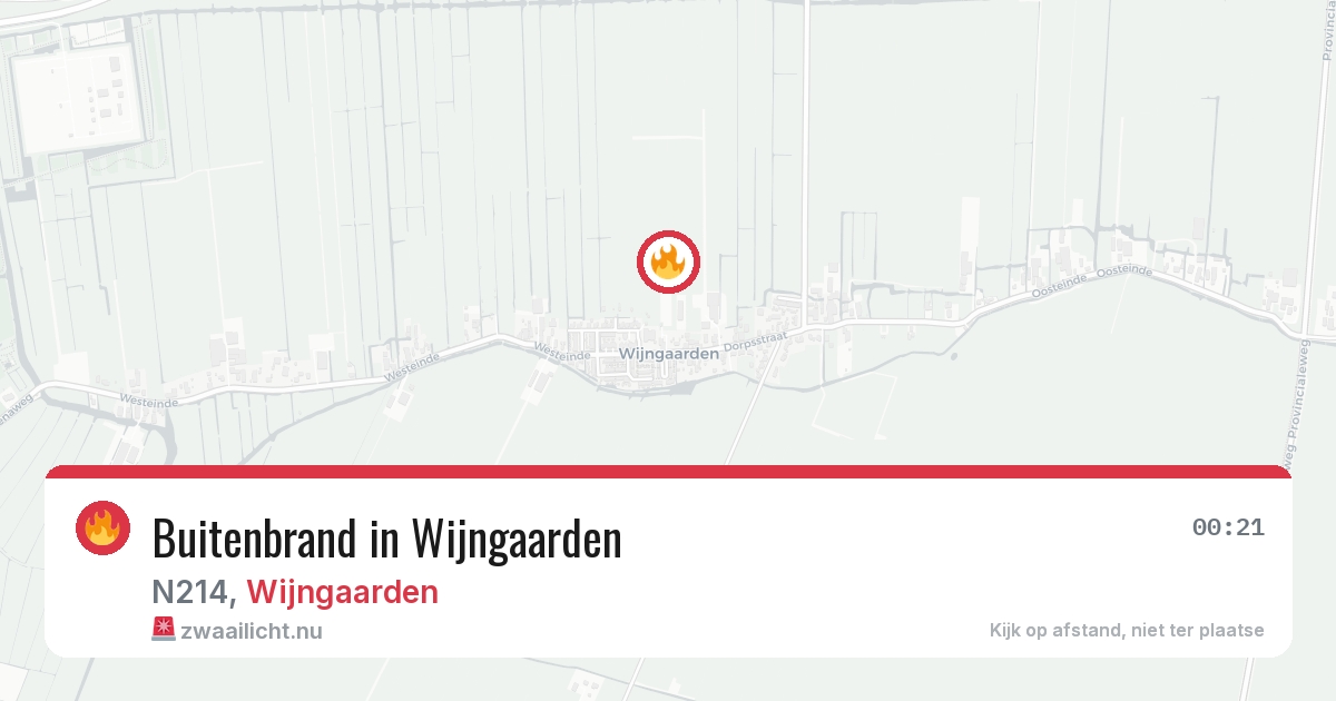 Buitenbrand in Wijngaarden — 13 mei 2026