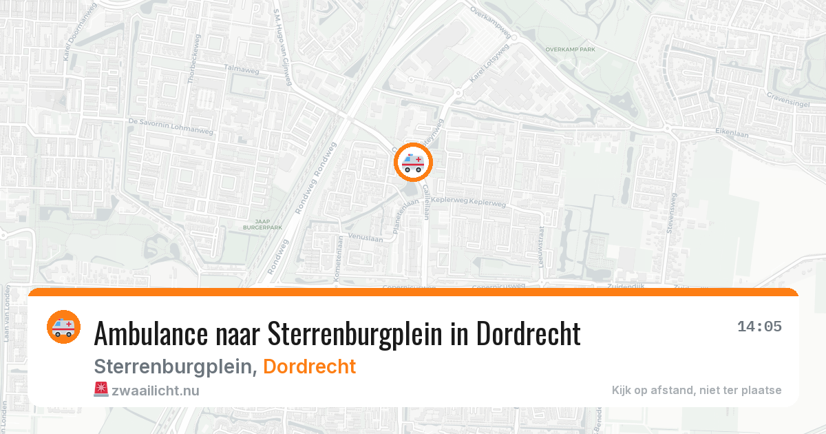Ambulance naar Sterrenburgplein in Dordrecht — 23 jul 2026