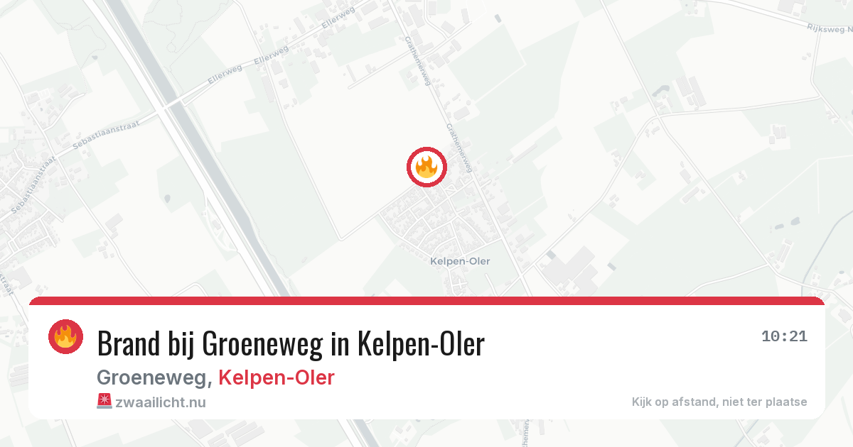 Brand bij Groeneweg in Kelpen-Oler — 19 feb 2026
