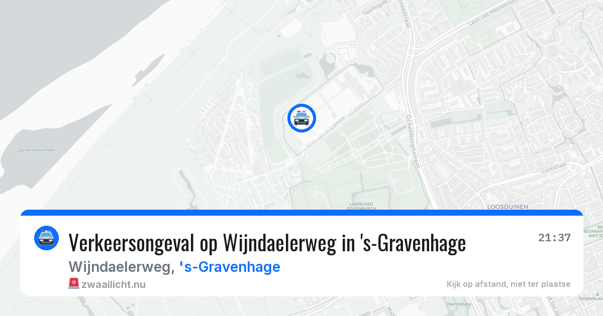 Verkeersongeval op Wijndaelerweg in 's-Gravenhage — 3 jun 2026