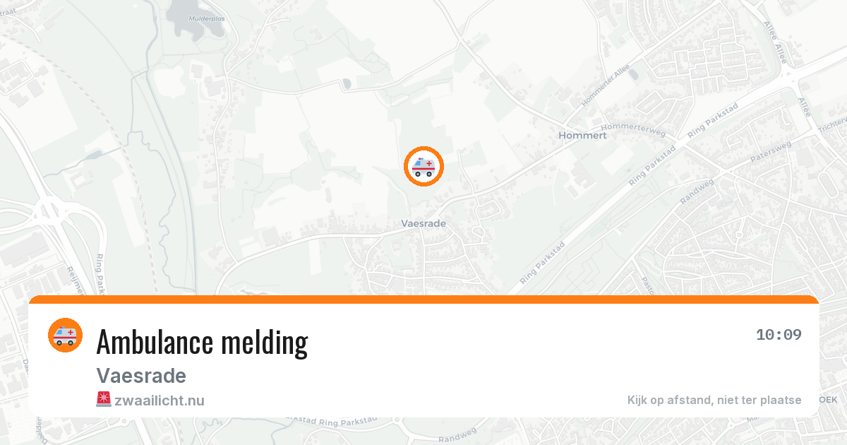 Ambulance met spoed naar Vaesrade in 6361HH — 22 feb 2026