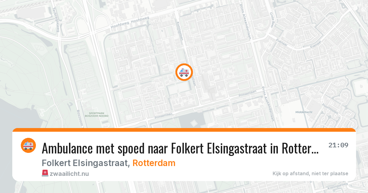 Ambulance met spoed naar Folkert Elsingastraat in Rotterdam — 4 mei 2026