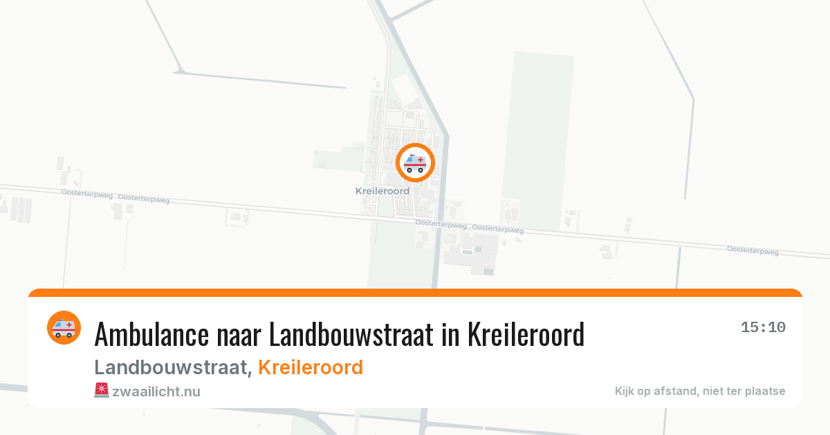 Ambulance naar Landbouwstraat in Kreileroord — 19 mrt 2026