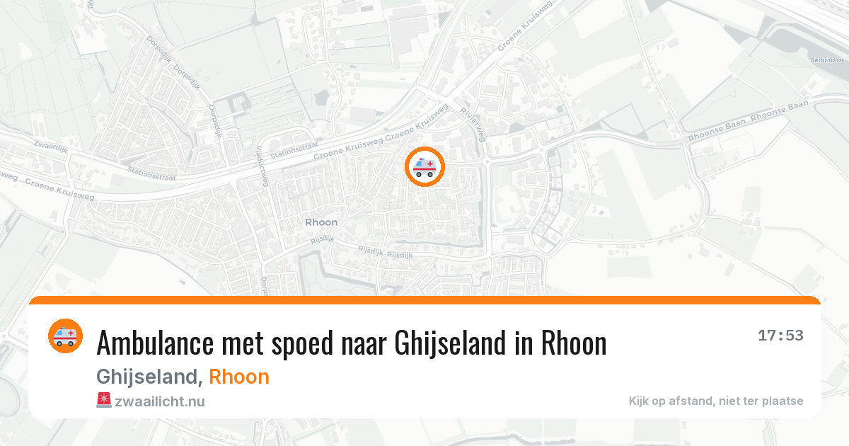 Ambulance met spoed naar Ghijseland in Rhoon — 30 mei 2026