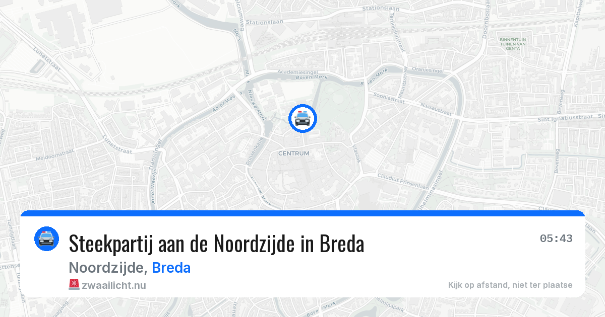 Steekpartij aan de Noordzijde in Breda — 9 apr 2026