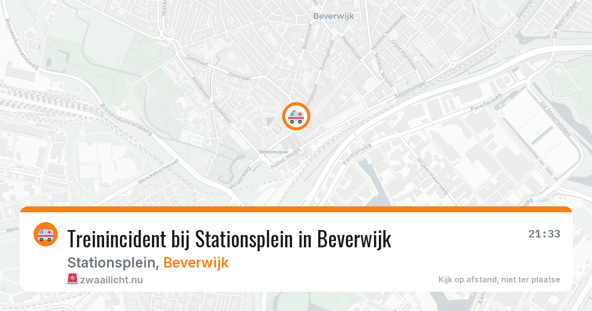 Treinincident bij Stationsplein in Beverwijk — 22 mei 2026