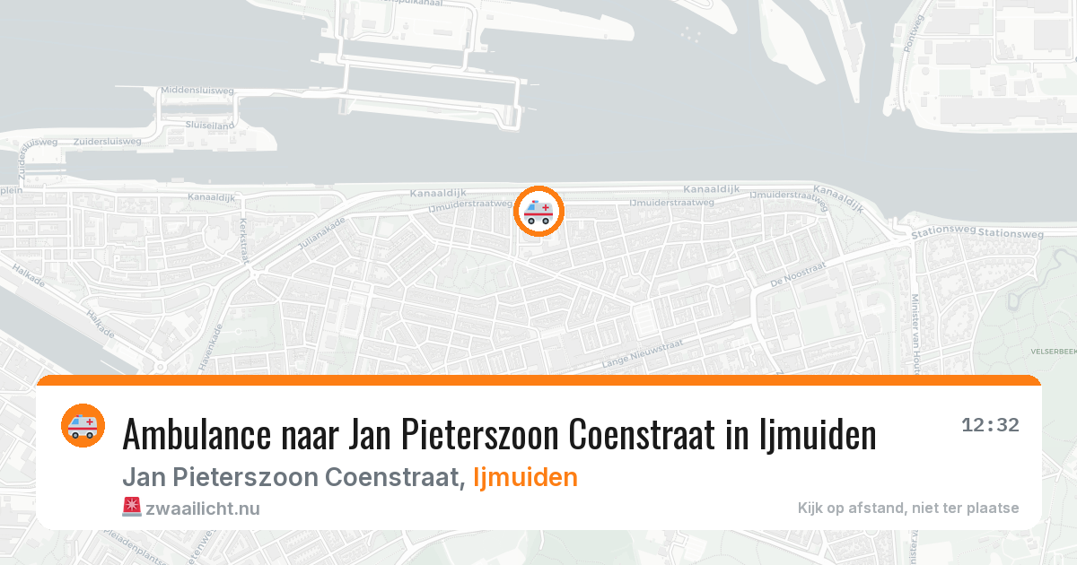 Ambulance naar Jan Pieterszoon Coenstraat in Ijmuiden — 22 jul 2026