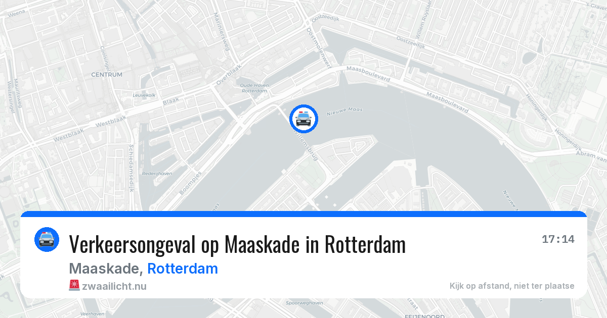 Verkeersongeval op Maaskade in Rotterdam — 24 jun 2026