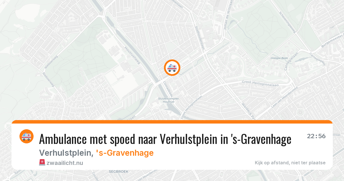Ambulance met spoed naar Verhulstplein in 's-Gravenhage — 27 mrt 2026