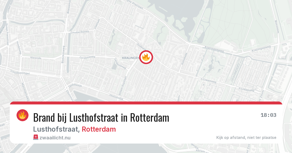 Brand bij Lusthofstraat in Rotterdam — 30 mei 2026