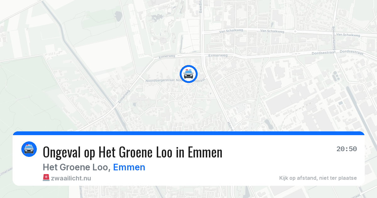 Ongeval op Het Groene Loo in Emmen — 25 jan 2026