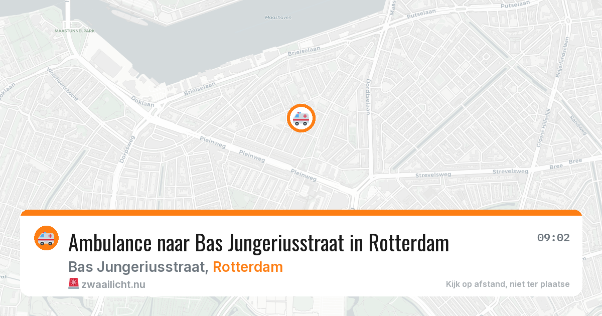 Ambulance naar Bas Jungeriusstraat in Rotterdam — 23 mrt 2026