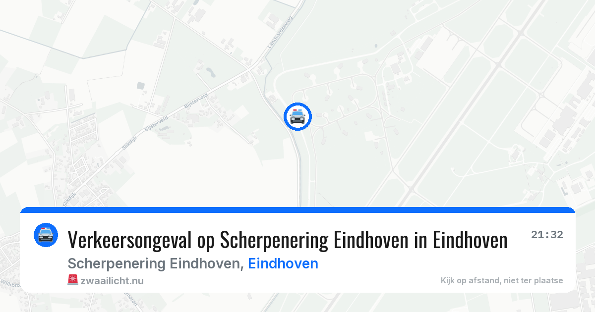 Verkeersongeval op Scherpenering Eindhoven in Eindhoven — 14 jul 2026