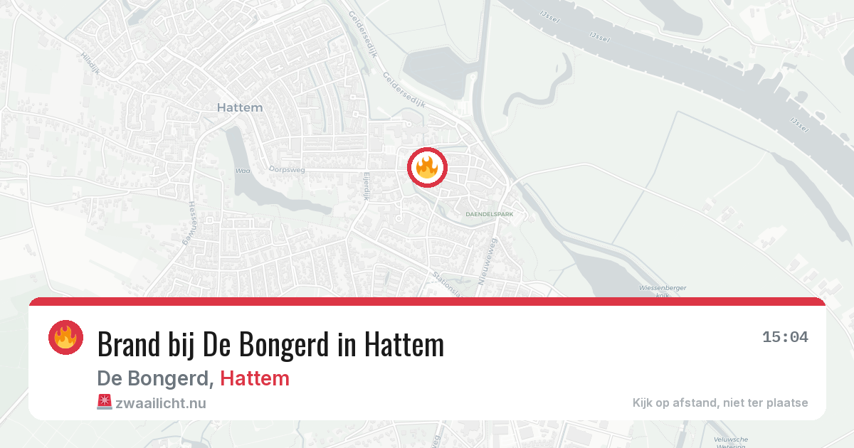 Brand bij De Bongerd in Hattem — 22 jul 2026