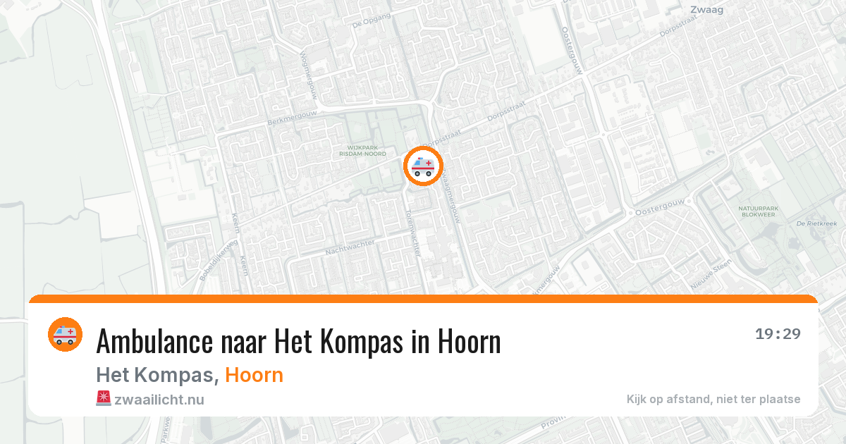 Ambulance naar Het Kompas in Hoorn — 22 apr 2026