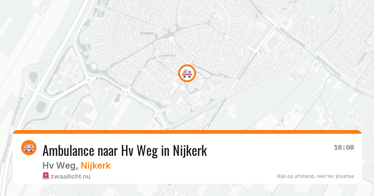 Ambulance naar Hv Weg in Nijkerk — 24 jul 2026