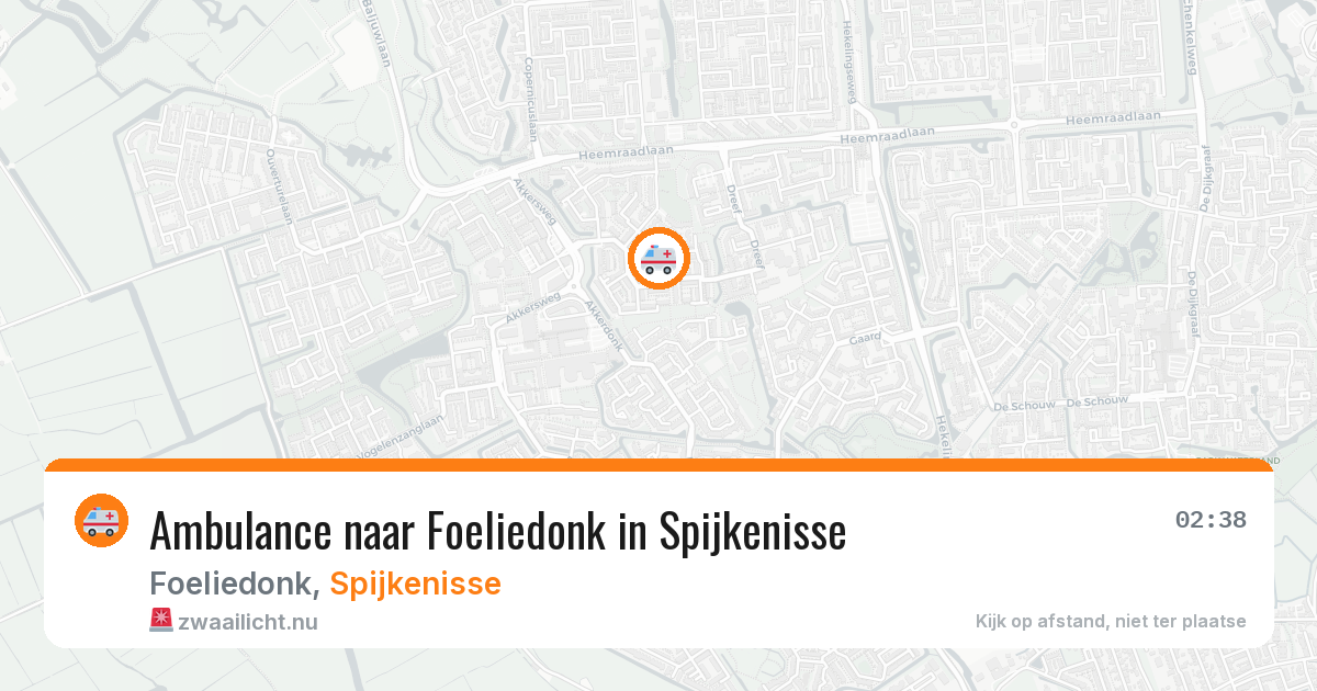 Ambulance naar Foeliedonk in Spijkenisse — 27 mrt 2026