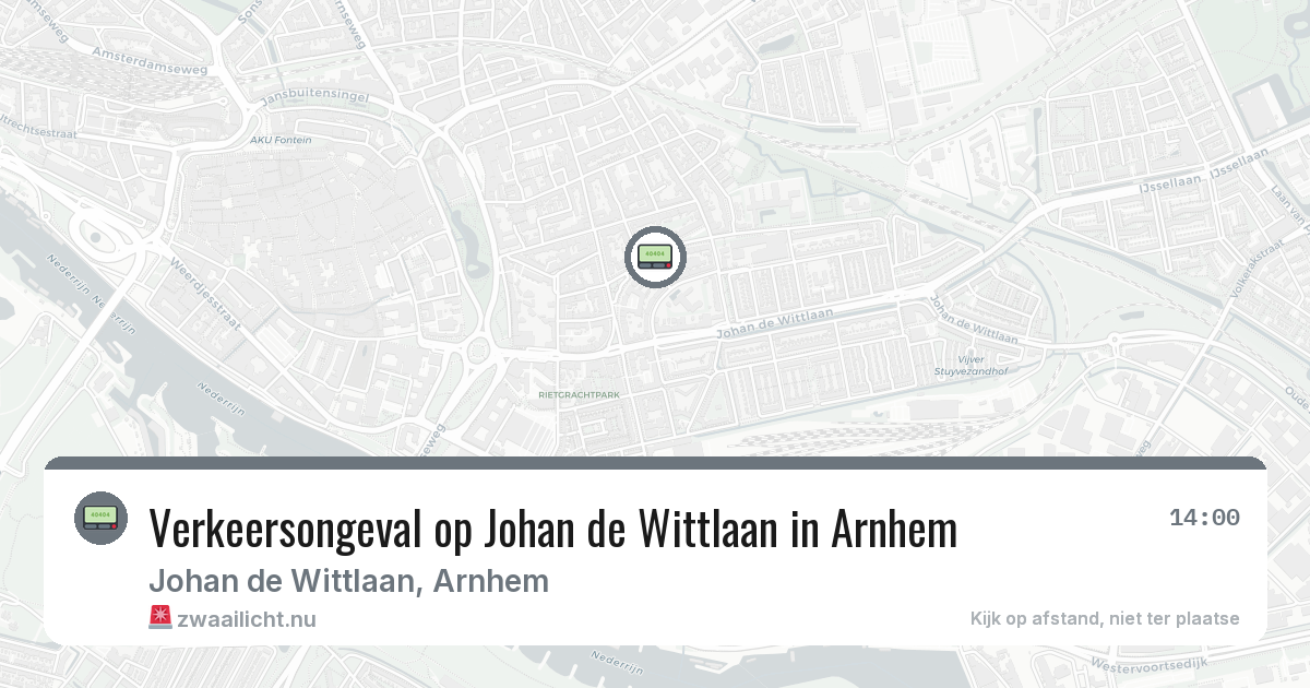 Verkeersongeval op Johan de Wittlaan in Arnhem — 16 feb 2026