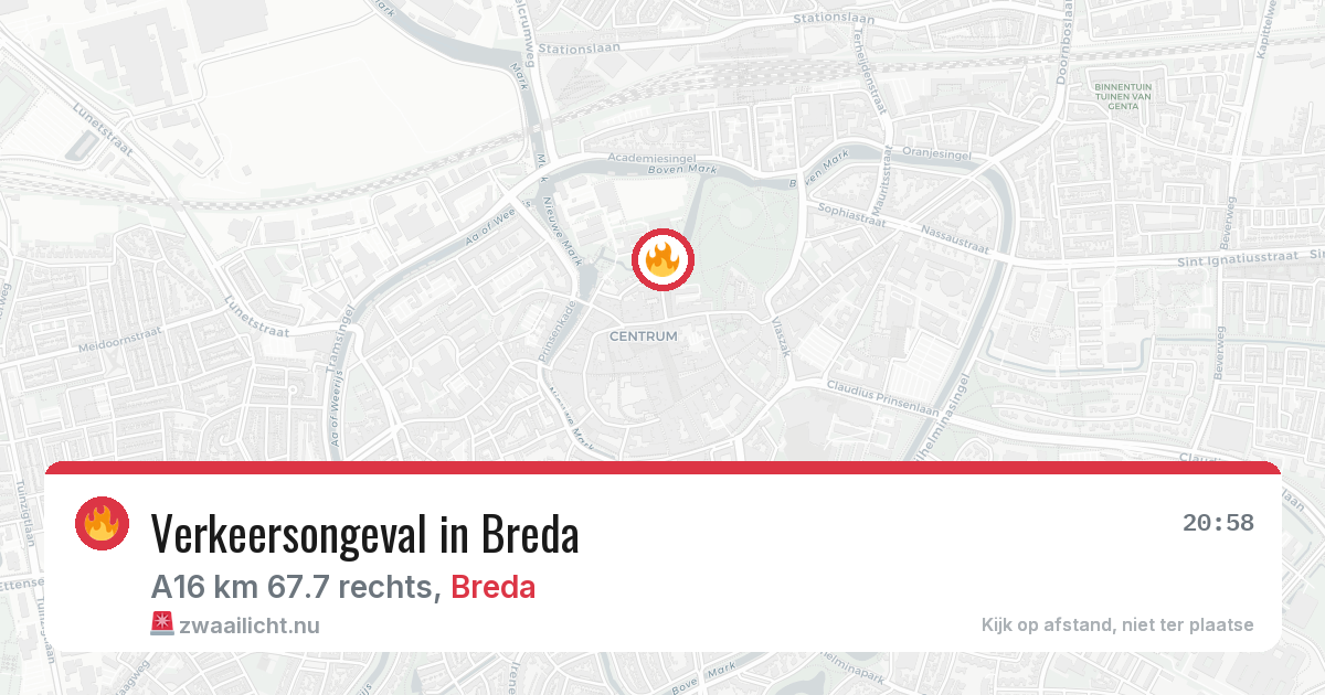 Verkeersongeval in Breda — 8 jun 2026