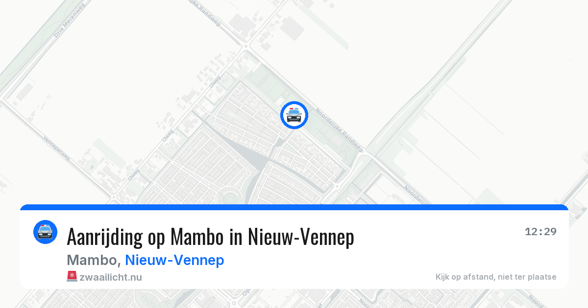Aanrijding op Mambo in Nieuw-Vennep — 18 mrt 2026