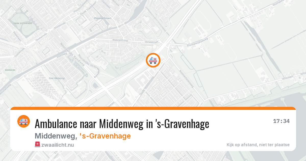 Ambulance naar Middenweg in 's-Gravenhage — 20 mei 2026