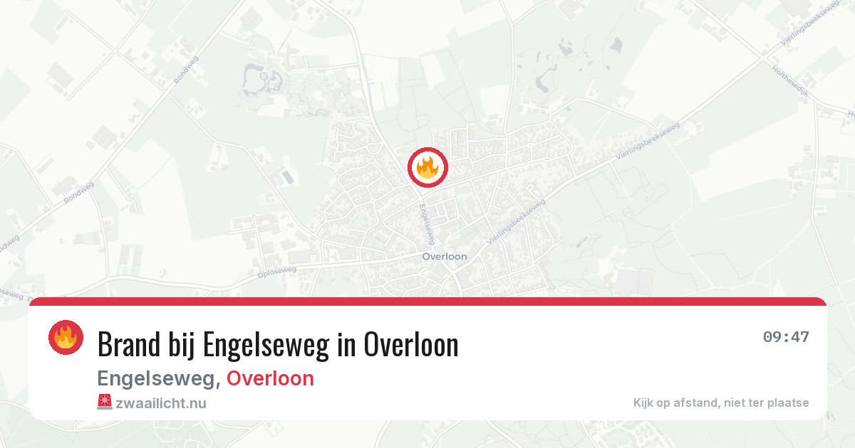 Brand bij Engelseweg in Overloon — 4 jun 2026
