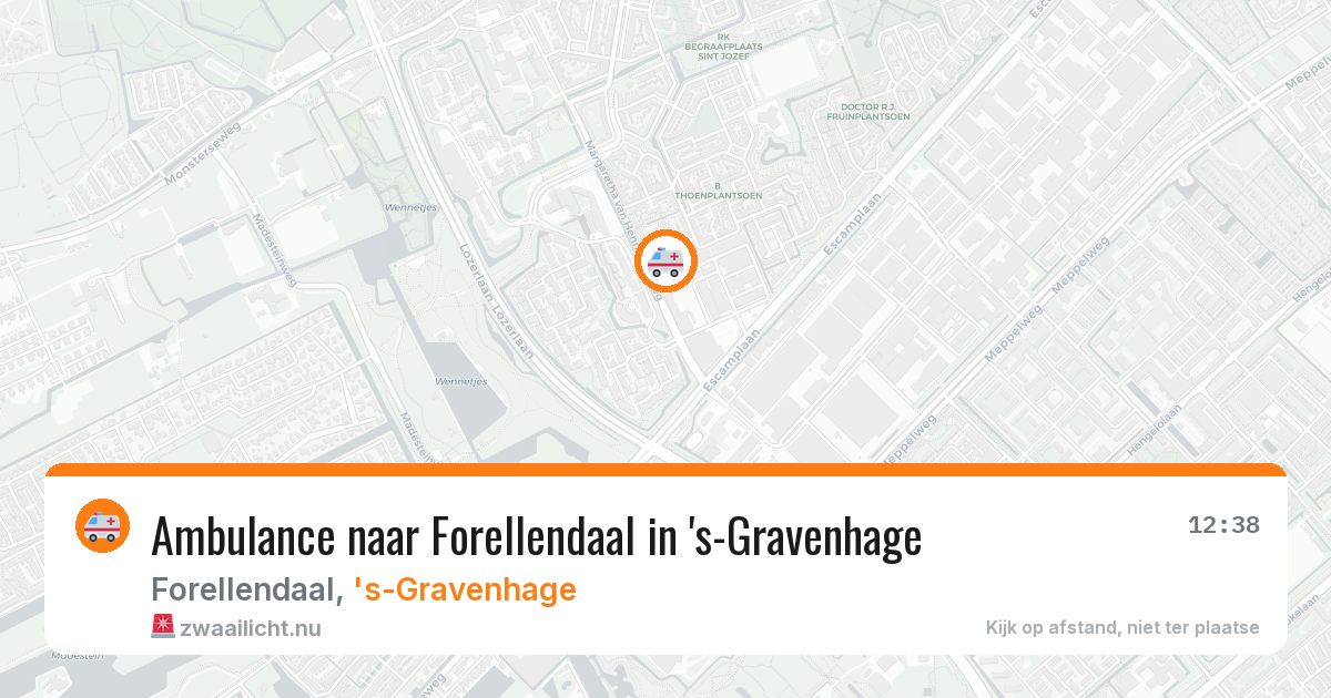 Ambulance naar Forellendaal in 's-Gravenhage — 28 mei 2026