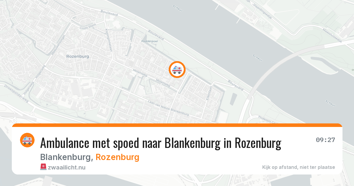 Ambulance met spoed naar Blankenburg in Rozenburg — 6 mei 2026