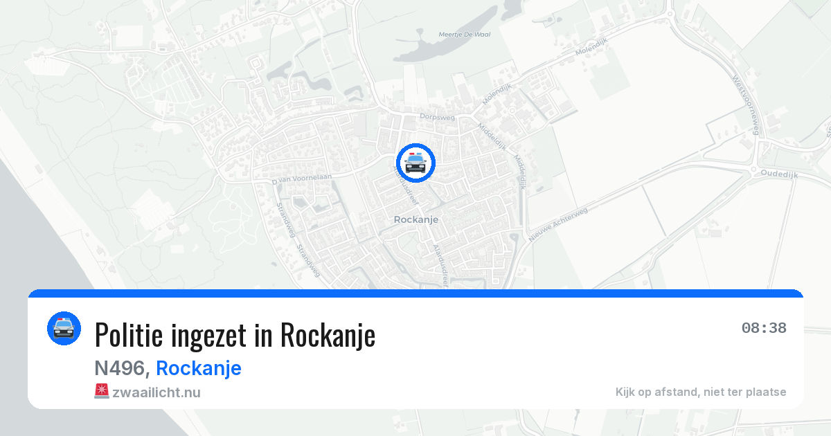 Politie ingezet in Rockanje — 14 jul 2026 | 🚨 Zwaailicht.nu